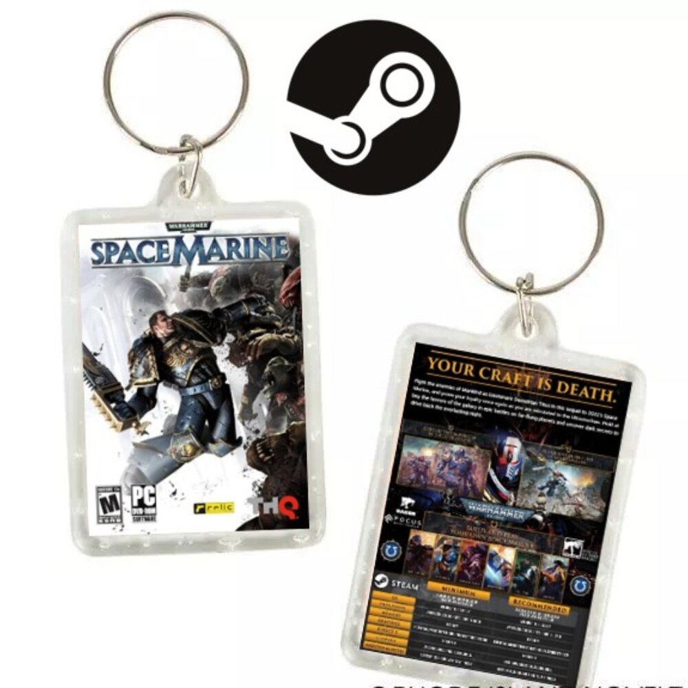 PC WARHAMMER SPACE MARINE KEYCHAIN